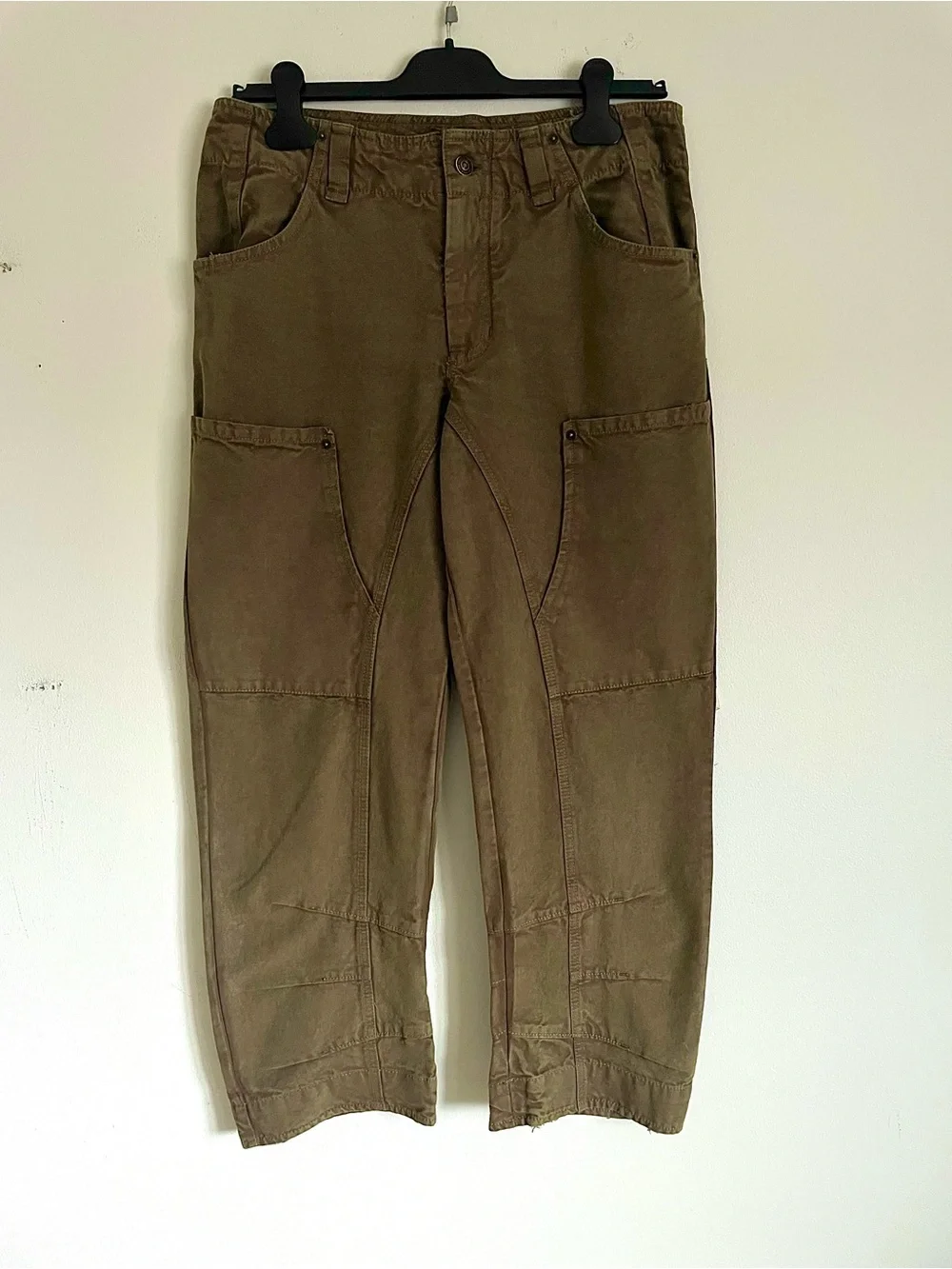Free People We The Free Supersonic Slim Pant in Army / Breen Pant 6 NWT Utility